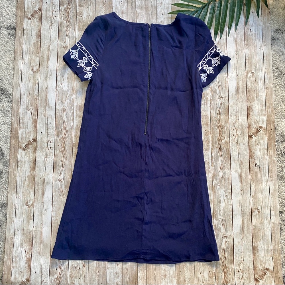Lulu’s Navy Blue Embroidered Dress - Picture 7 of 7